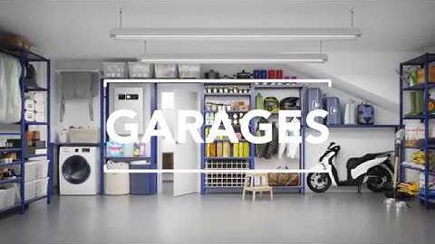 AR SHELVING. GENIUS STORAGE SOLUTION. Maximize your GARAGE SPACE with modular shelving.