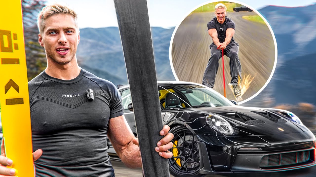 I Skied on Pavement Behind a Porsche