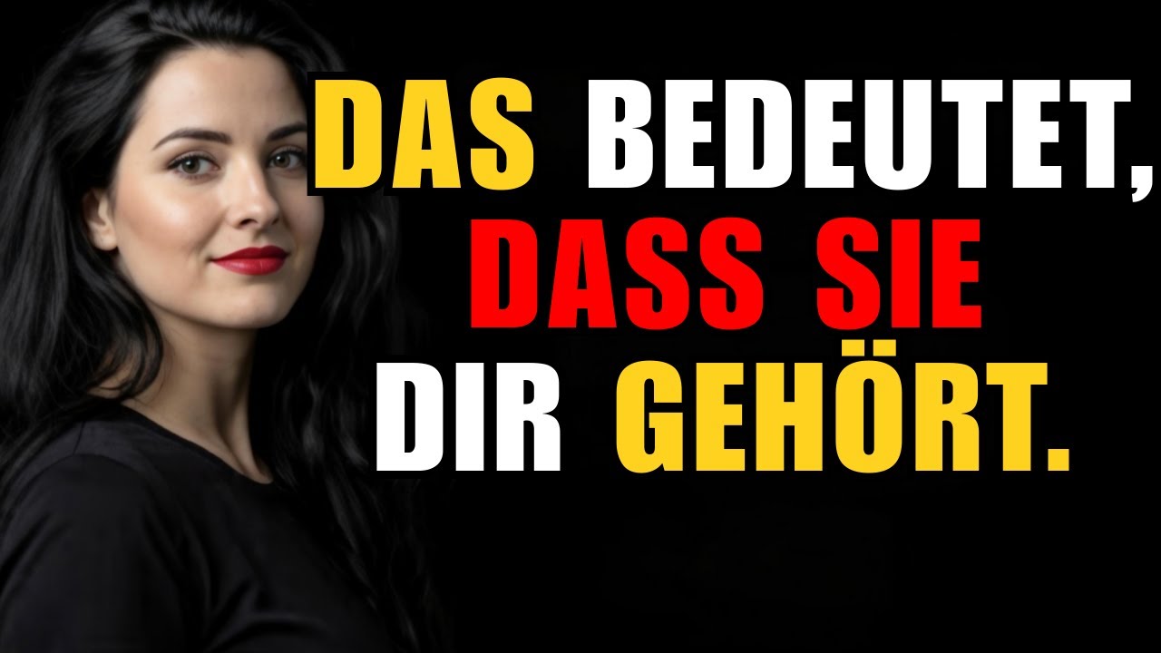 Sobald sie DAS mit dir teilt... hat sie sich bereits verliebt Männer müssen zusehen