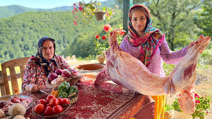 IRAN Village Life | Whole Lamb Marinated & Cooked in a Traditional Tandoor