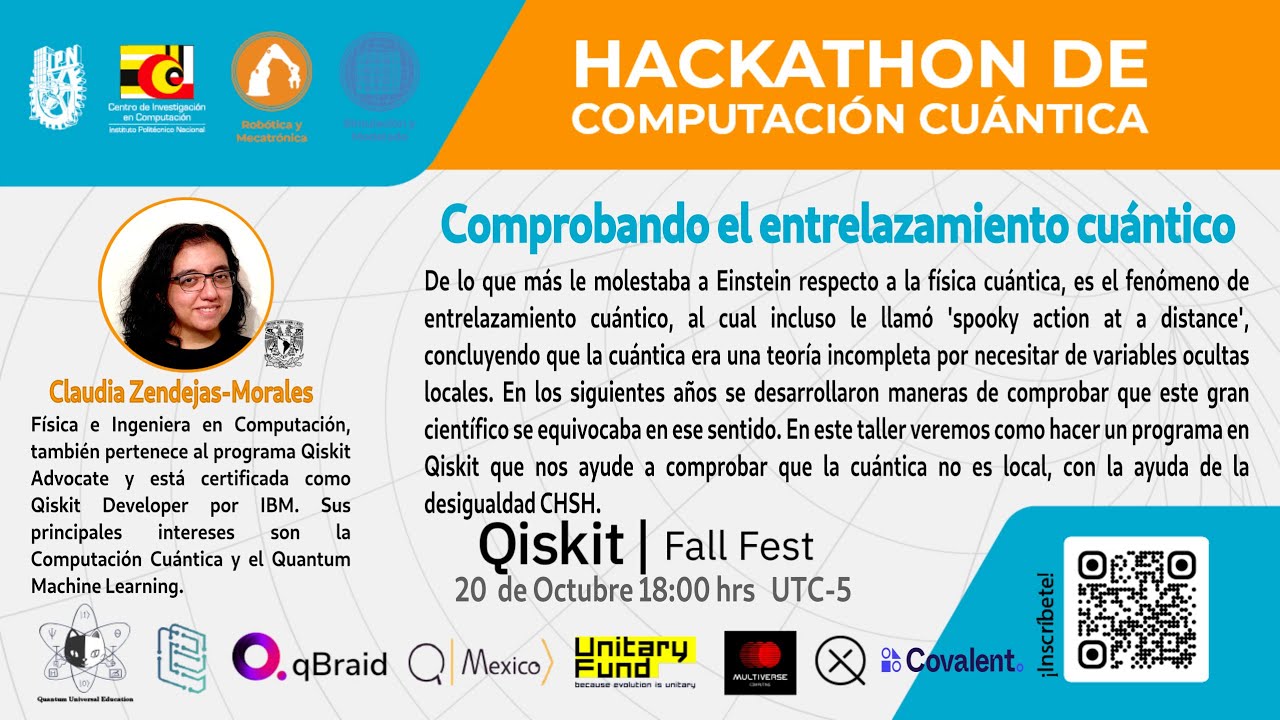 Qiskit Fall Fest CIC-IPN Mexico 2022- Comprobando el entrelazamiento cuántico
