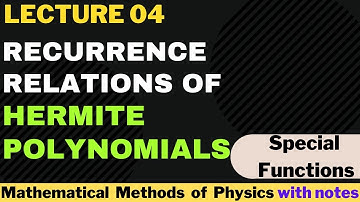 Recurrence relations for the Hermite solution