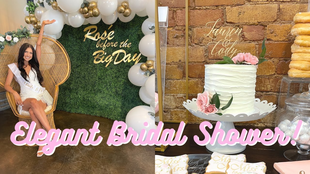 COME TO MY ELEGANT BRIDAL SHOWER! | Bridal Shower Vlog, Bridal Shower ...