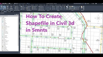 how to create shapefile in civil 3d in 5mnts Lecture in English