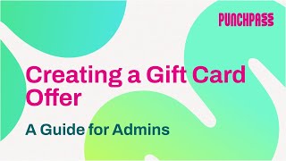 Creating a Gift Card Offer