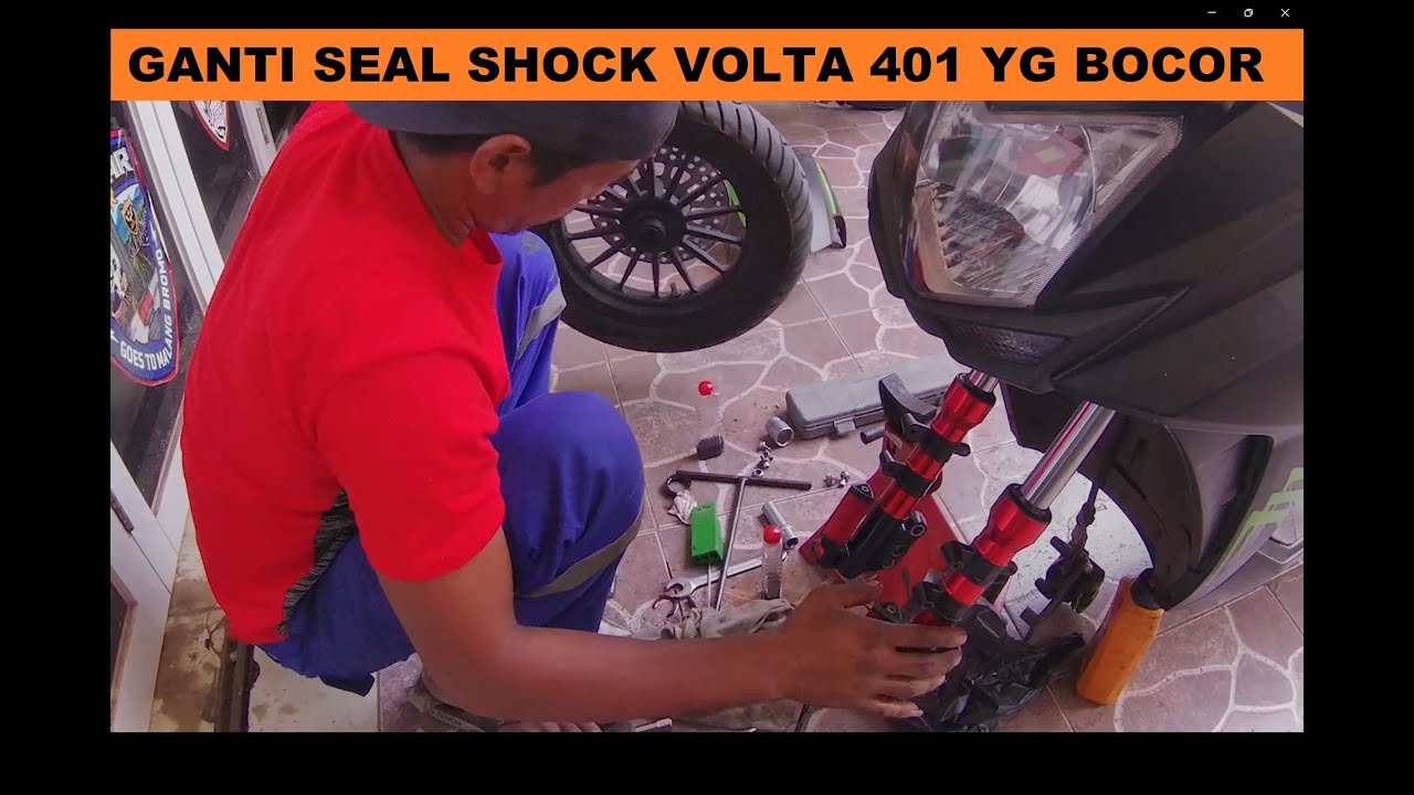 Ganti Seal Shock depan volta 401 yang Bocor YouTube