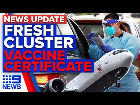 New cluster in Sydney’s inner-west, overseas travel vaccination certificate plans | 9 News Australia thumbnail