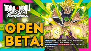 NEW CARD GAME Dragon Ball Super Fusion World Open Beta First Impressions! by Willow 1,498 views 4 months ago 26 minutes