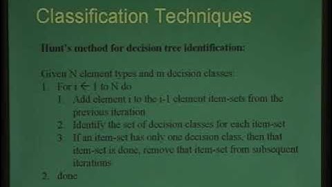 CS3323: DBMS | Lec 35: Data Mining and Knowledge Discovery Part II