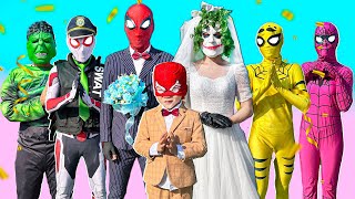 SUPERHERO's Story || All Spider-Man & KID SPIDER MAN Rescue The KIDNAPPED Bride ( Action Real Life)
