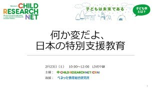 何か変だよ、日本の特別支援教育2019 2 23