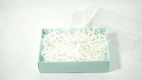 Candy Biodegradable Packaging Folding Paper Gift Box With Clear Lid