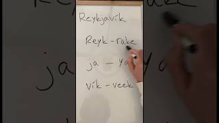 How to pronounce Reykjavík #iceland #icelandiclanguage #icelandic #languagelearning #study #diy