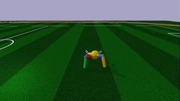 pybullet Ant trained using TensorFlow Agents (slow motion)