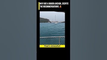 Why we use a BIGGER ANCHOR on our ⛵ #shorts #sailing #boatlife #offgrid #tip #tricks #anchor