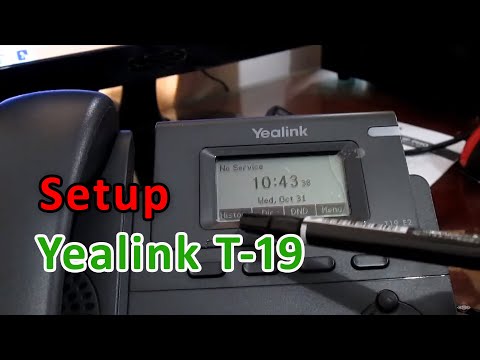 Configuration Yealink SIP T-19 Via Phone