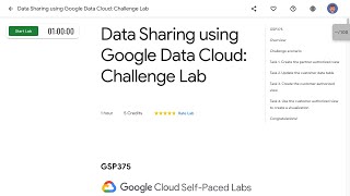 Data Sharing using Google Data Cloud  Challenge Lab GSP375