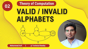 02 - Valid And Invalid Alphabets In Automata || Automata Theory