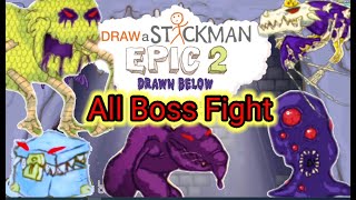 Draw a Stickman EPIC2: Drawn Below #All Boss Fight
