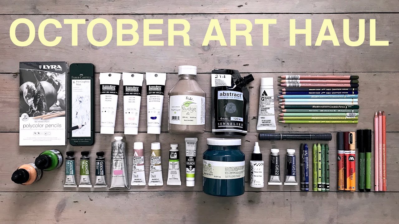 October Art Haul Unboxing ✷ My Current Obsessions!
