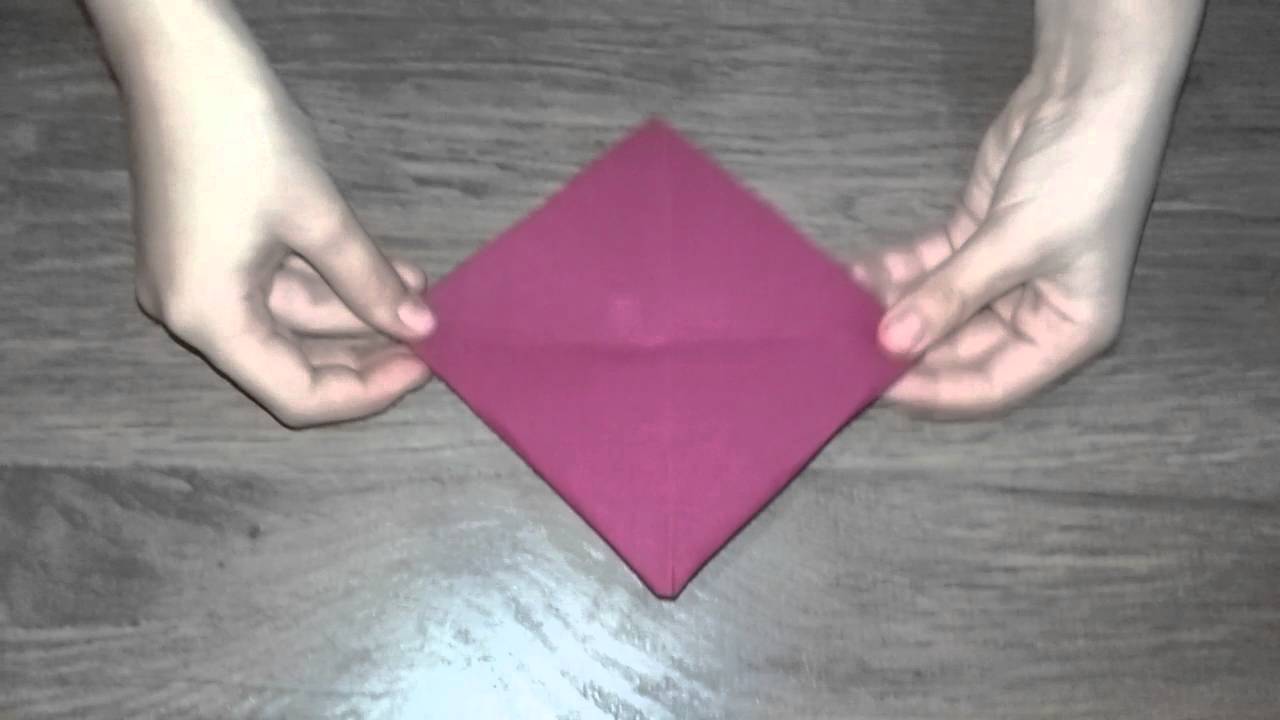 Origami - Ornament din servetel - YouTube