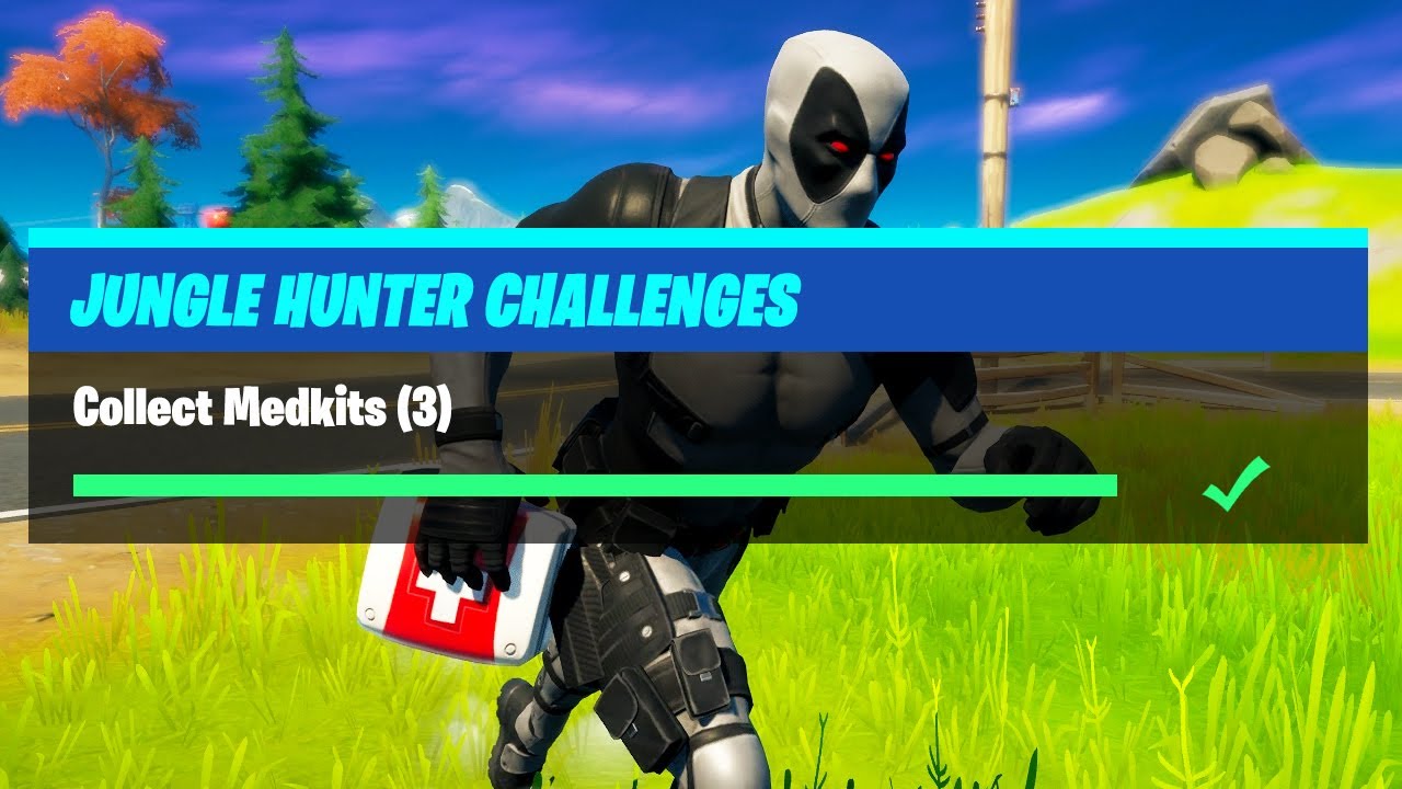 Collect Medkits (3) - Fortnite Jungle Hunter Challenges
