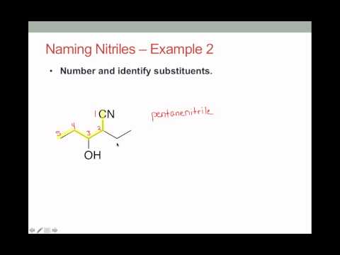 Naming Nitriles