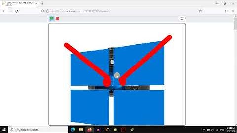 you cannot escape windows 10 on scratch