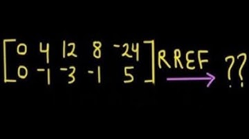 RREF for a matrix