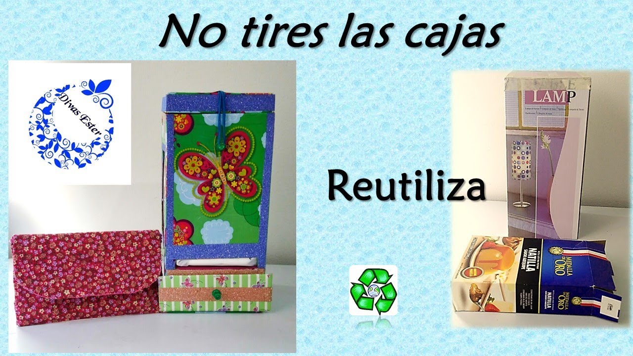 Ideas para Organizar toallas sanitarias. Manualidades reciclando cajas de cartón 2017