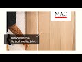 Harrywood plus  vertical overlap joints en