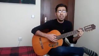 Video thumbnail of "aref bogzar ze man guitar cover - کاور آهنگ بگذر ز من عارف با گیتار"