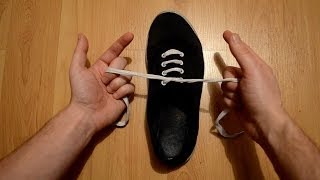 How To Tie Your Shoe Lace In One Second - Fastest Way In The World - Learn In Under A Minute