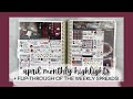 APRIL 2022 MONTHLY HIGHLIGHTS + weekly spread flip-through! | ft. jessica hearts kit