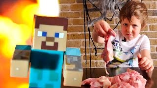 Minecraft chicken Как добыть курицу, уголь и еду в майнкрафт.