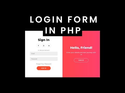 login form in PHP and MySQL | With Password Encryption