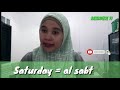 Days of the week arabic tutorial part 4  by rashnique tv