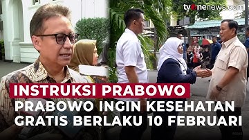 Prabowo Perintahkan Cek Kesehatan Gratis Mulai 10 Februari di Puskesmas dan Klinik | OneNews Update