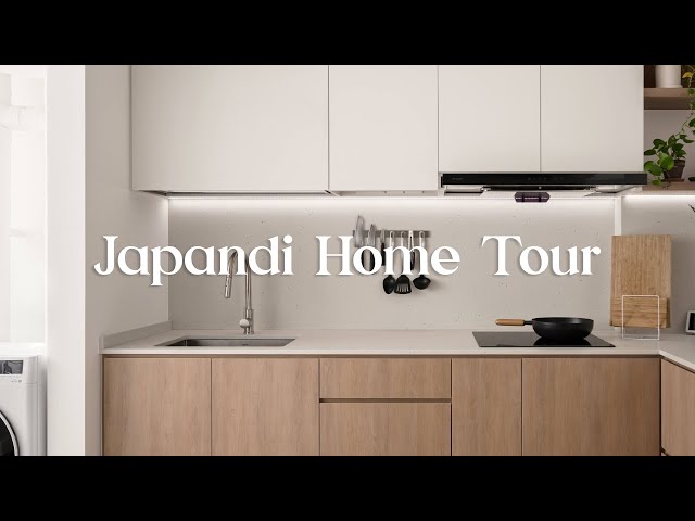 Self-Designed Japandi Home Tour of a 4-room HDB Flat in Singapore class=