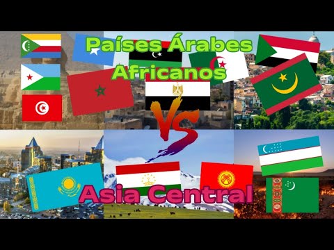 Países Árabes Africanos Vs Asia Central (Serie completa) | Countryballs Santii - #Edits #Humor