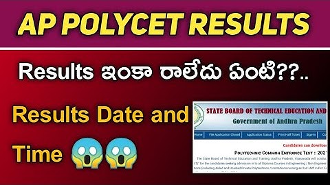 Ap Polycet Results today||how to download ap polycet results||Koushik Education Hub