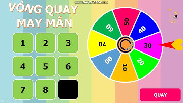 Trò chơi PowerPoint Vòng quay may mắn có 1 đáp án - Tải miễn phí