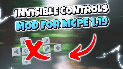 Hide Controls Mod For Minecraft PE 1.19 | How To Hide Controls In Minecraft PE 1.19 | Hindi