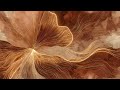 Elegant Golden Abstract Flower Loop 4K