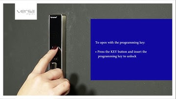 How to operate a Digilock VERSA RFID lock with the Programming key