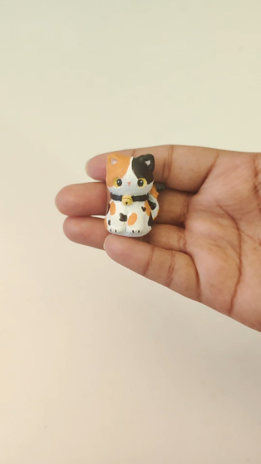 My First Original Clay Cat Is Finally Painted! 🐱🎨 (Almost