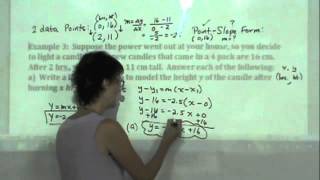 Alg 2 Sec 2 4 Using Linear Models Ex 3