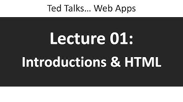 CSCI4208 - Lecture 01: Introductions & HTML