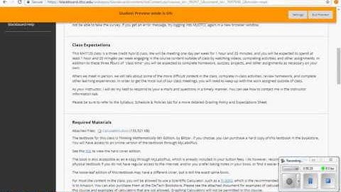 MAT120 Hybrid Course Video
