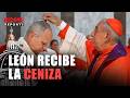 LEÓN recibe la CENIZA durante la misa que dio inicio a la CUARESMA en ROMA